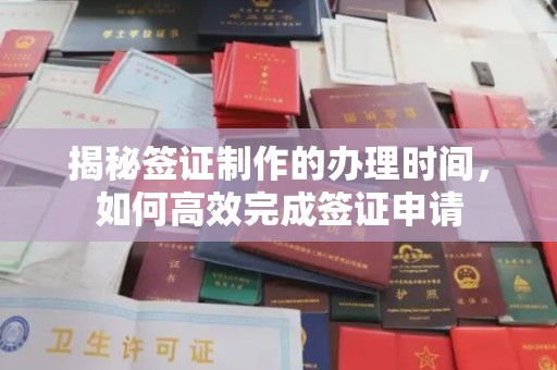 化德揭秘签证制作的办理时间，如何高效完成签证申请
